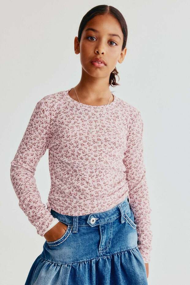Ribbed cotton top
