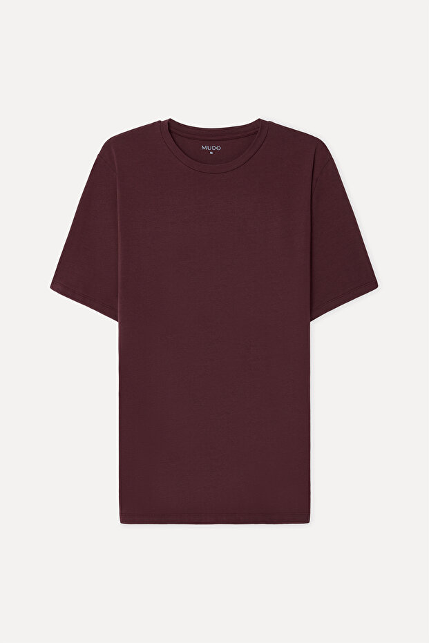 Men's Plum Crew Neck T-Shirt