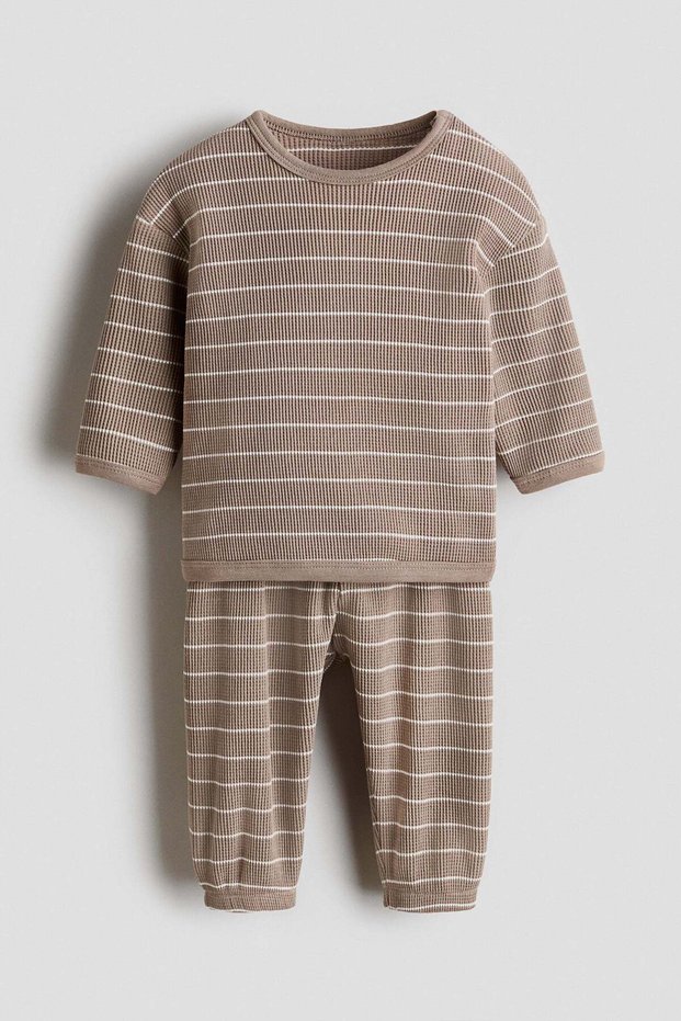 2-piece waffled cotton set