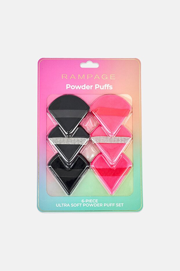 6Pcs Ultra Soft Powder Puffs Set, Multicolor