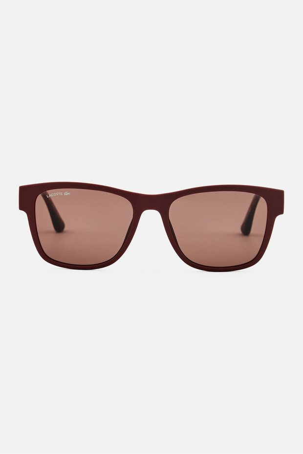 Men L6084S Square Sunglasses, Maroon