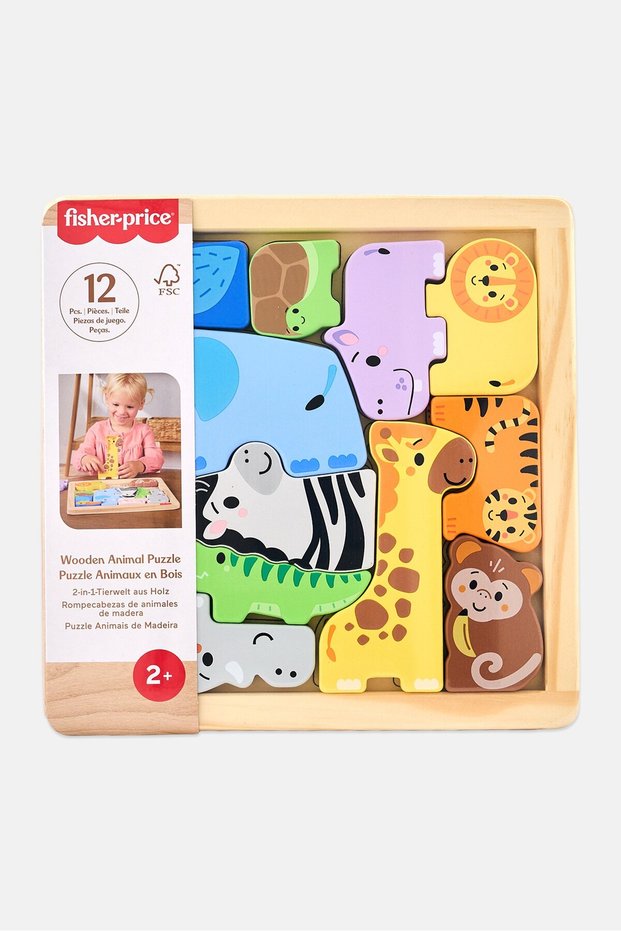 Toddler Toy Wooden Animal Puzzle