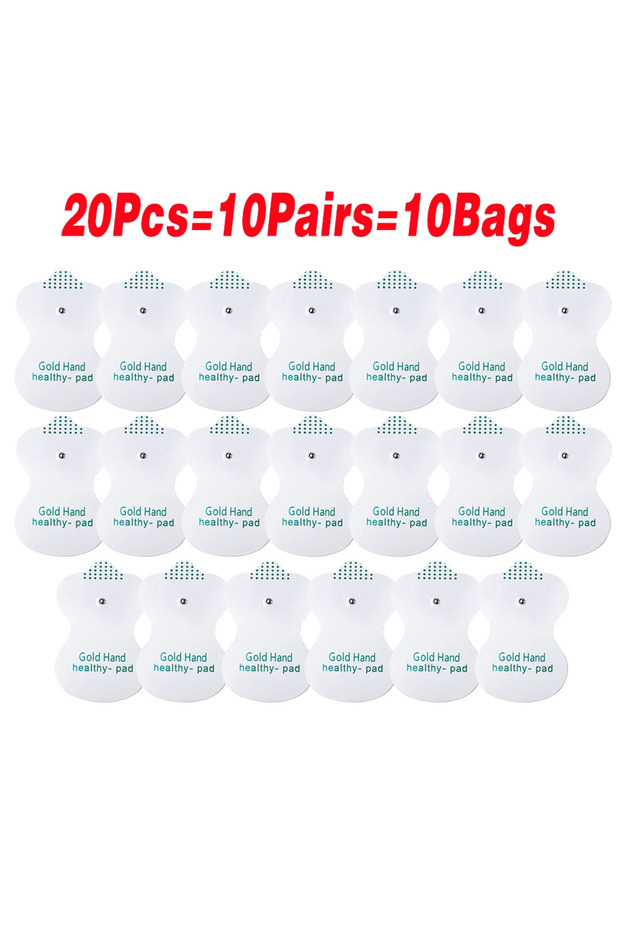 20 pcs Dual Output Electric Tens Pulse Massager Instrument Electrical EMS Muscle Stimulator Acupunct