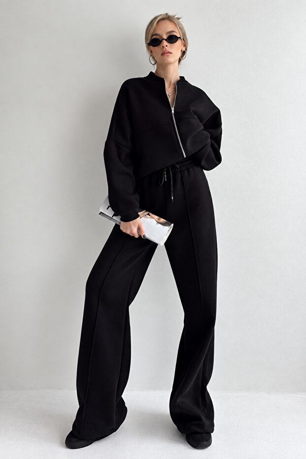 Black Tracksuit Set - 6001