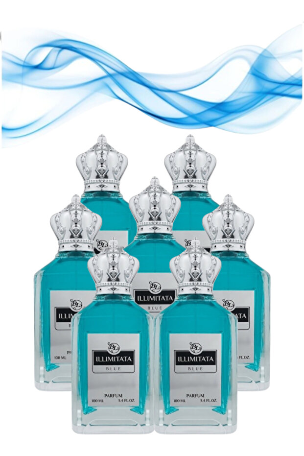 7 قطع عطر أزرق 100 مل