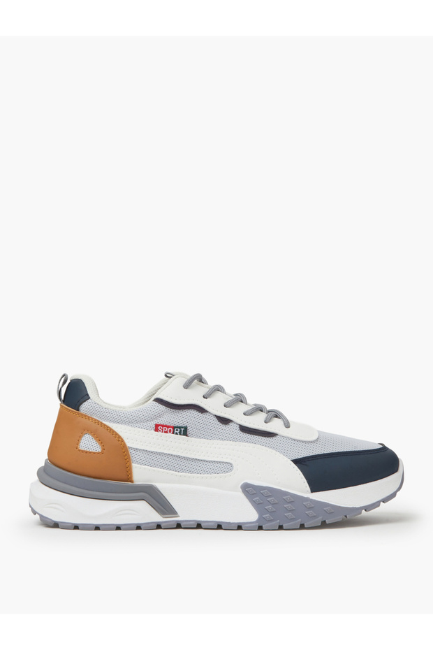 Navy Blue Sporty Lifestyle Sneakers
