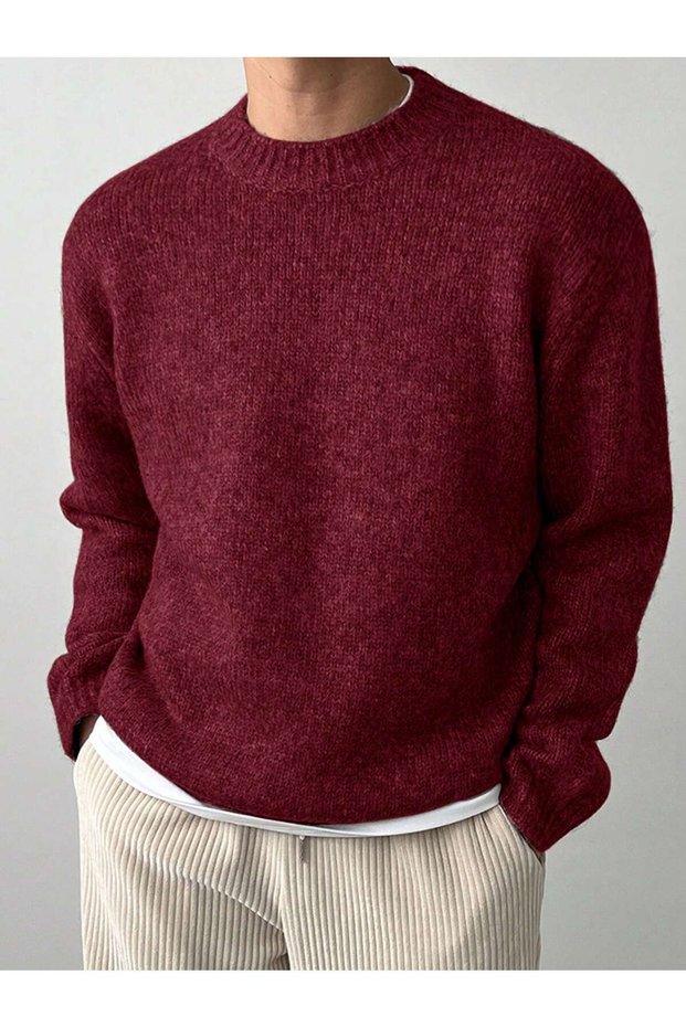 Pulover, bordo - S