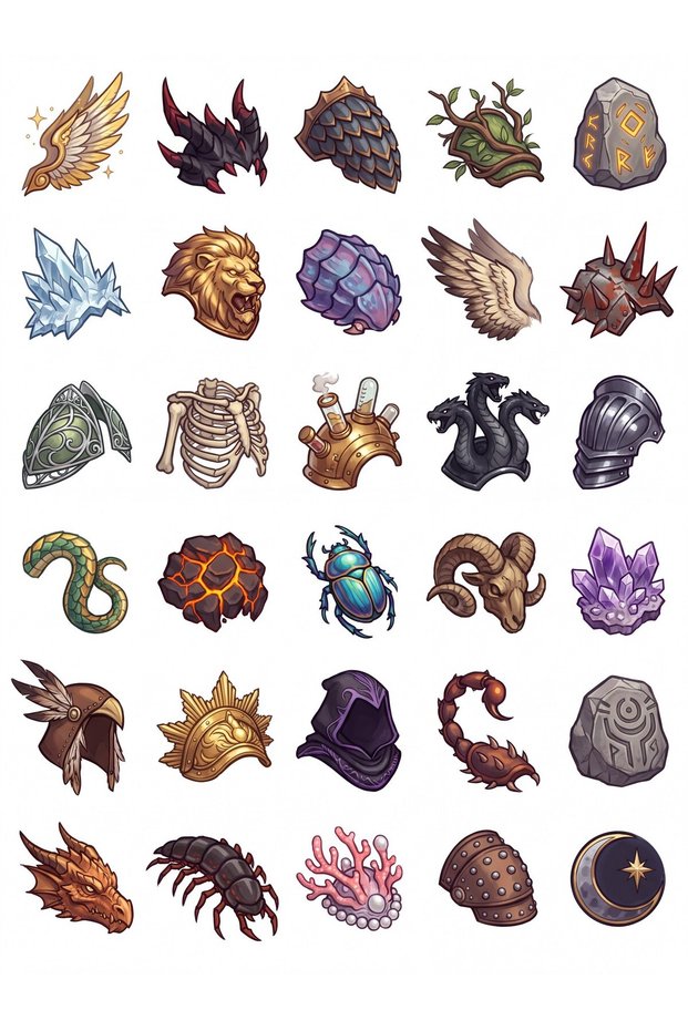30 Pieces of Fantastic Rpg Armor Sticker Set - Laptop, Notebook, Water Bottle Decals