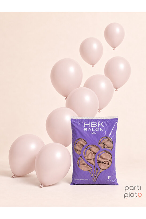 Pastel Blush Pink 11 Inch Latex Balloon 100 Pack – Party and Decoration Balloon