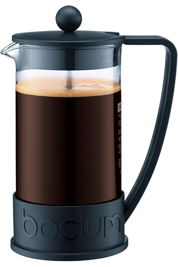 Brazil French Press 1-Liter 8-Cup Coffee Maker, 34-Ounce, Black
