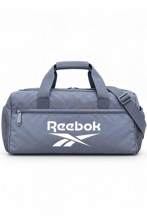 Unisex Gray Sports Bag with Shoe Compartment and Shoulder Strap Fitness Training Bag 46X23X20 cm