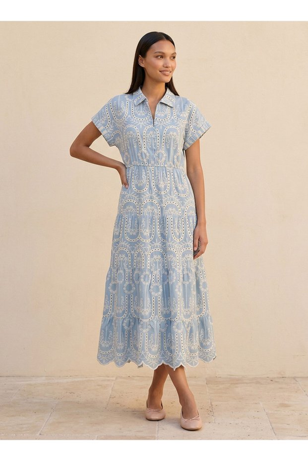 EMBROIDERED DRESS
