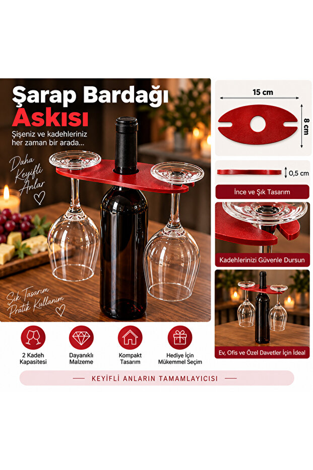 Şarap Kadehi Askısı