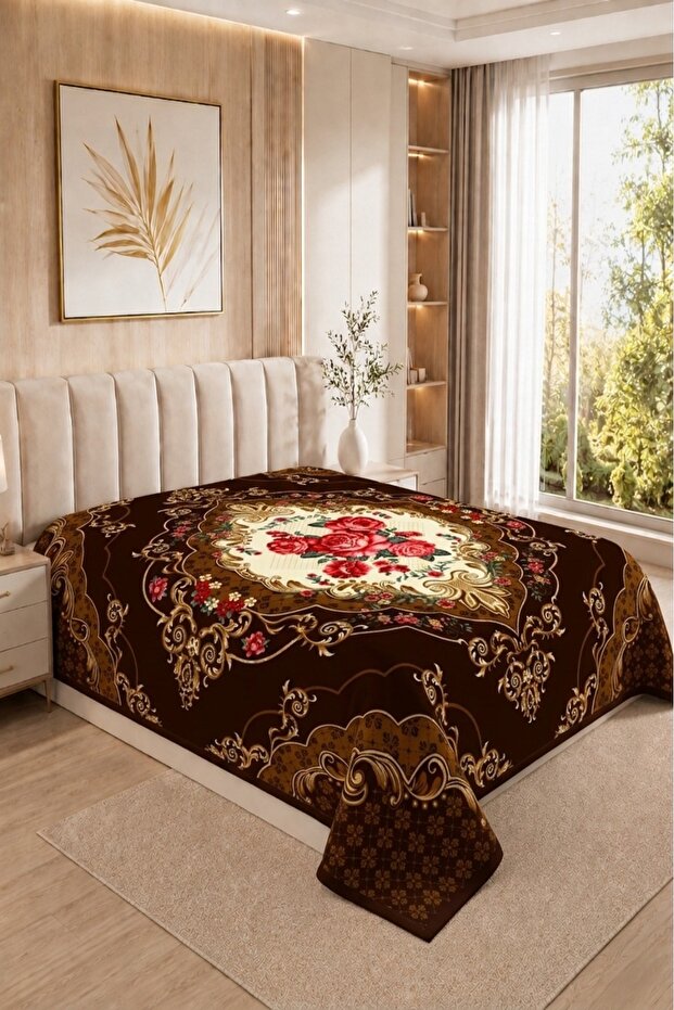 Osotto Double Layer Embossed Blanket | 220X240 cm | 4.5 kg | Thick & Soft Royal Heritag