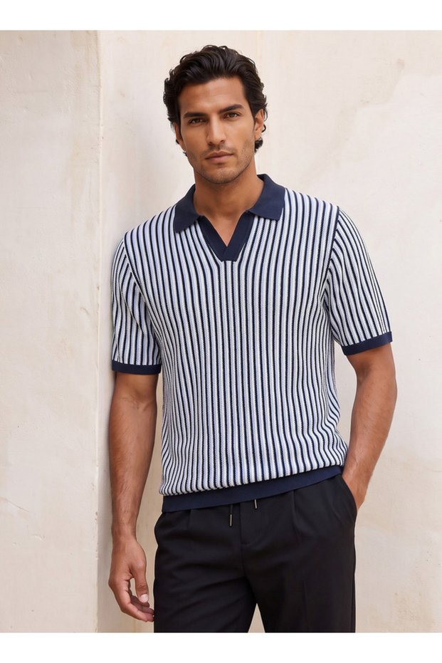 Smart Striped Polo T-shirt