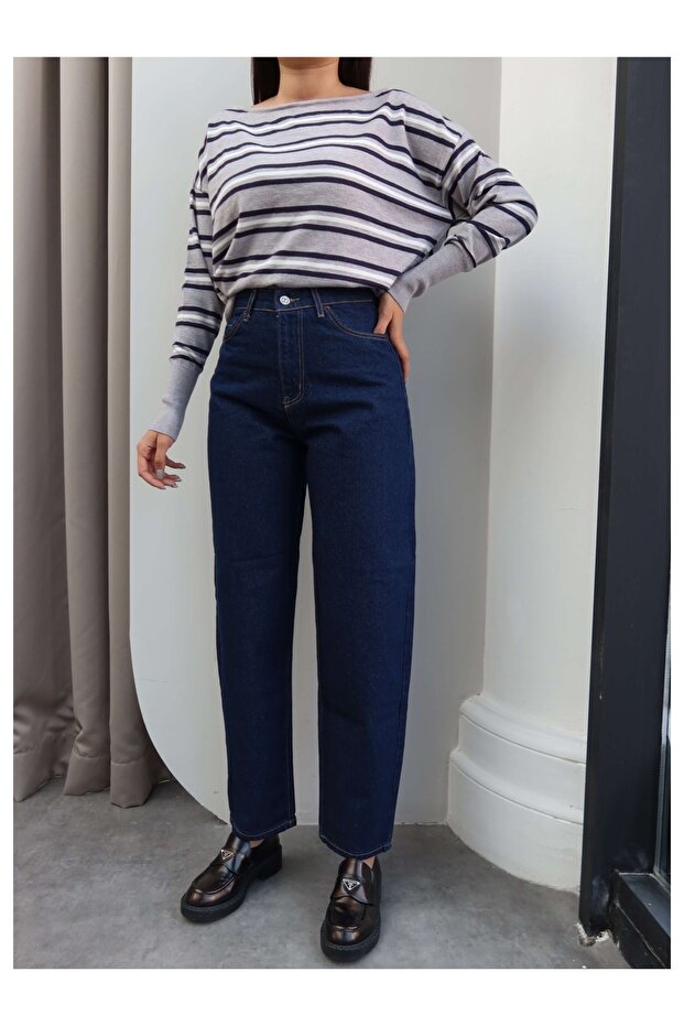 High Waist Balloon Leg Jeans