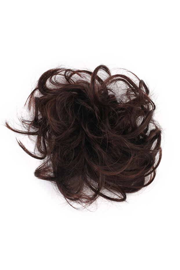 Elasticized Bun Buckle / Red Chestnut Brown