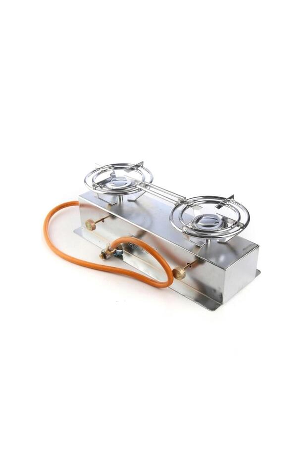 Portable Double Burner Gas Stove for Camping, Travel, Outdoor Cooking and Family Trips