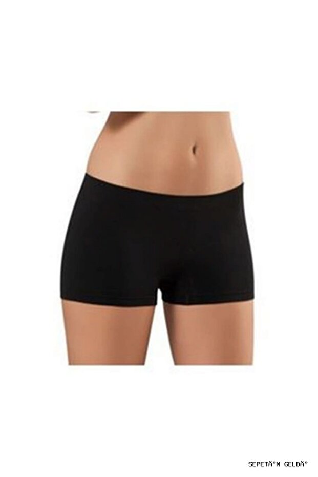 Spt-Gld Black Seamless Women's Boxer Corset - 700 - (220132) Size m