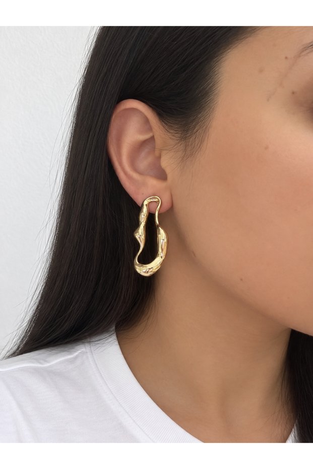 Special Design Geometric Hoop Steel Earrings