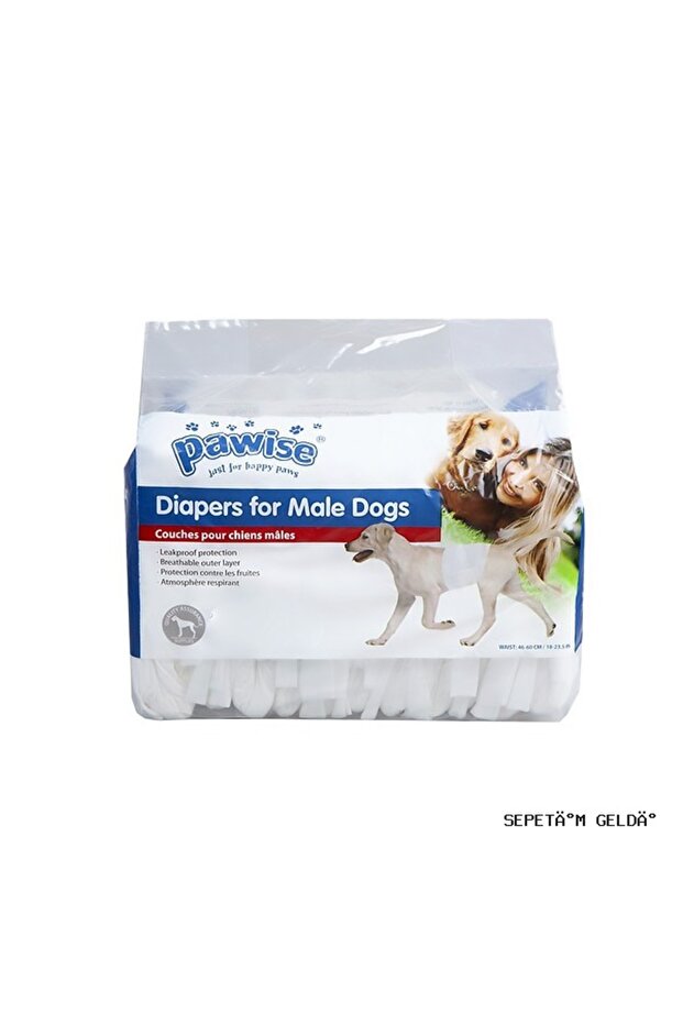 Spt-Gld Disposable Male Dog Diapers (215000) S