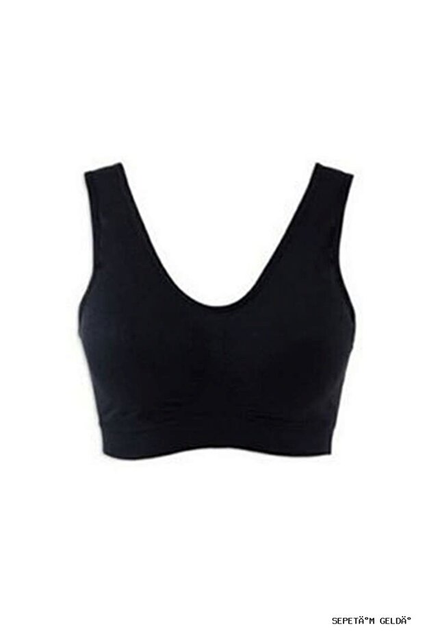 Spt-Gld Black Seamless Women's Padded Bra Corset - 704 - (220151) Size L