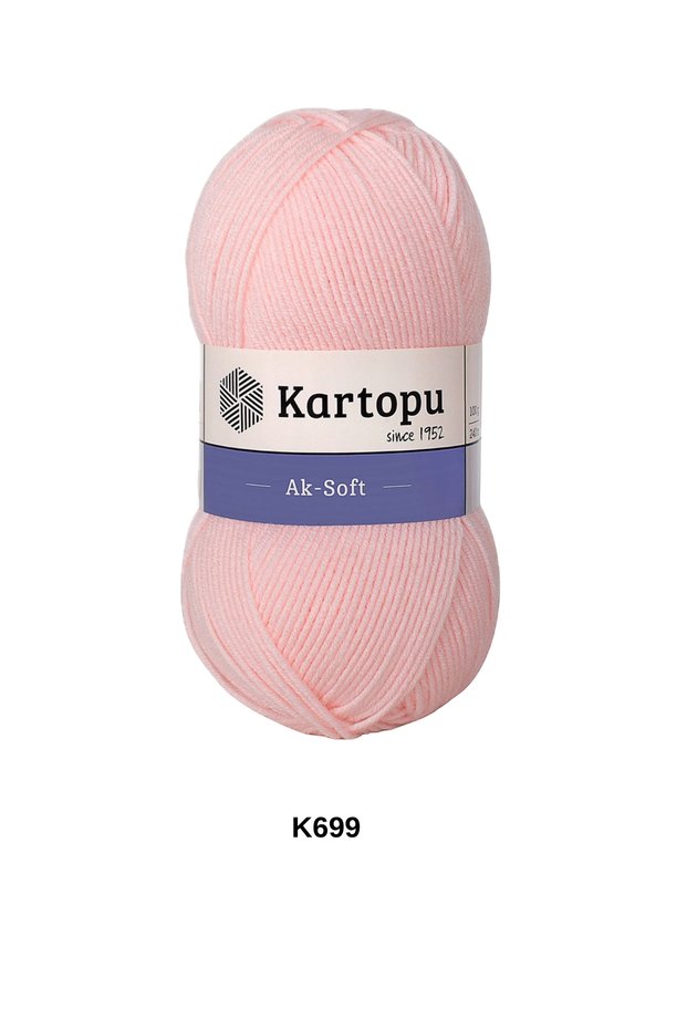 1 Piece of Kartopu Aksoft 100 Grams 250 Meters Hand Knitting Yarn Color:K699