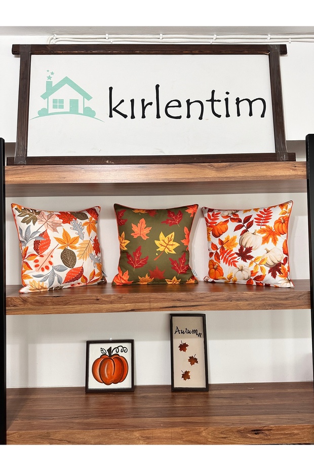 E981B Our Autumn-Themed Digital Printed Decorative Throw Pillows