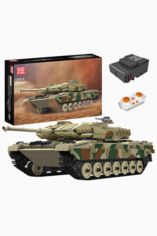 Leopard 2 Rc Tank 1091 Piece Luxury Building Set - Green