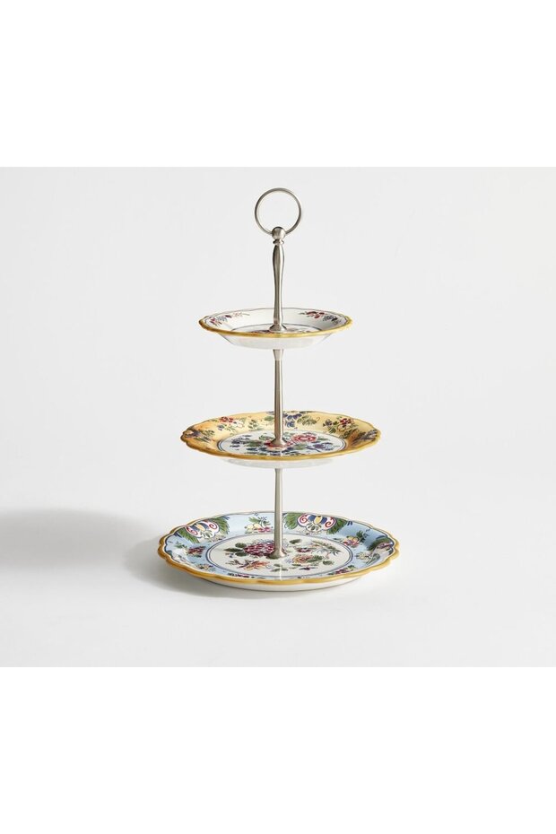 Charleston Floral 3-Tier Stand, Stylish and Multi-Layered Displays