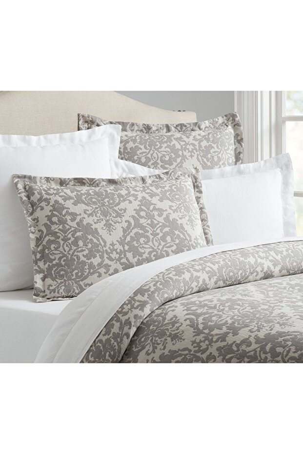 Jacquard Linen Medallion Quilt Cover, 224X234Cm