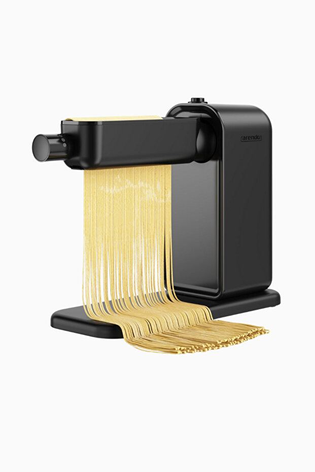 Electric Pasta Maker 120W, 5 Adjustable Dough Thickness Settings - Black