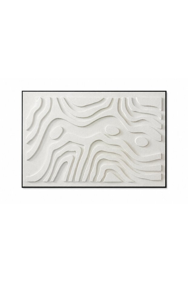 لوحة حائط بإطار أسود مقاس 100 × 150 سم