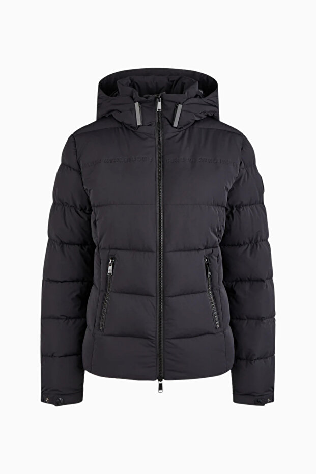 Quilt-Jacket Athleisure Stylish and Waterproof Women's Coat - Navy Blue, 34