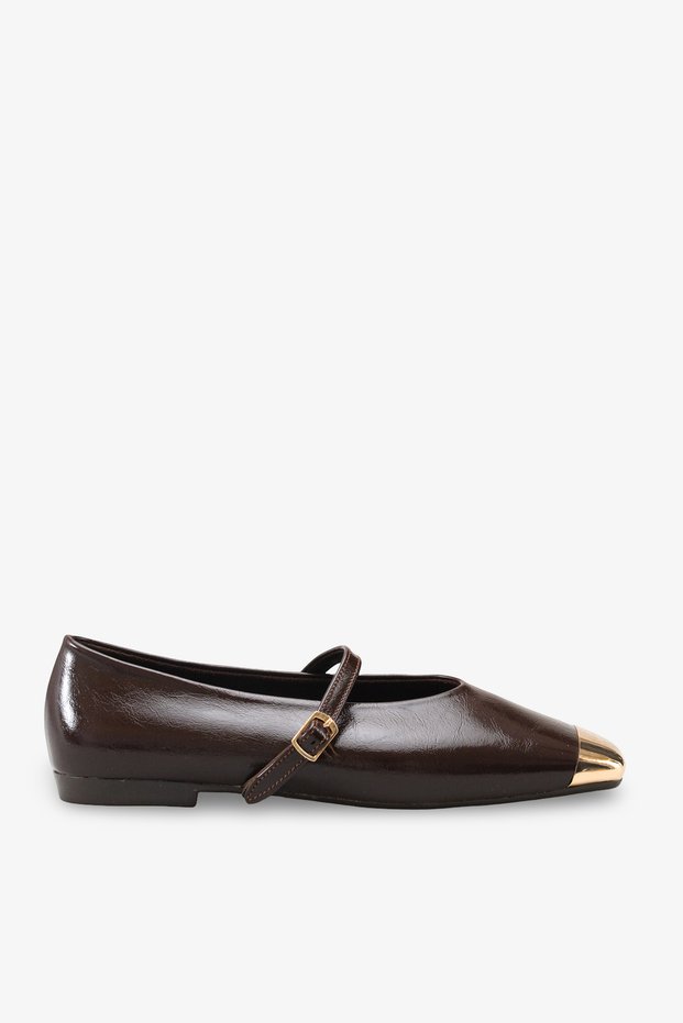 Cassia Women's Ballerinas - Brown Rustic