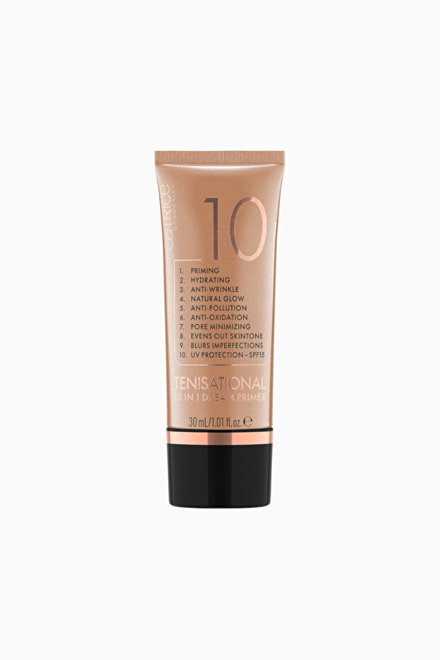 Ten!Sational Dream Primer, 10 in 1, 30 Ml, Moisturizing, Base, Natural, Gluten-Free - 020 Warm Carame