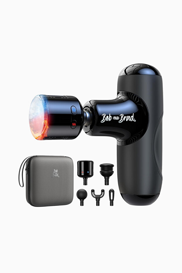 Q2 Pro Mini Massage Gun, Heated/Cold, Portable, Silent - Black