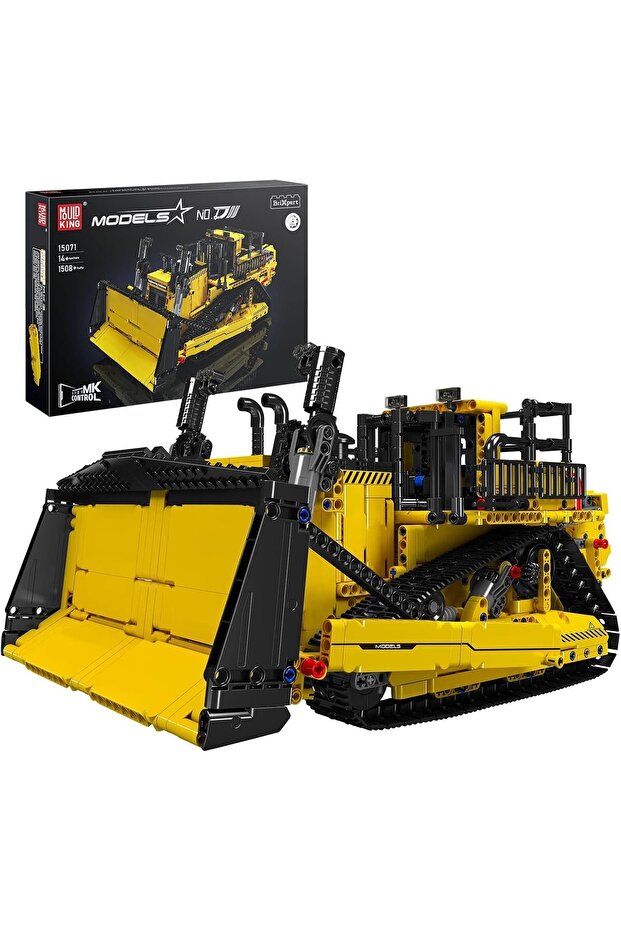 Cat D11 Remote Control Bulldozer Construction Set, 1508 Pieces, Motorized Engineering Vehicle Model