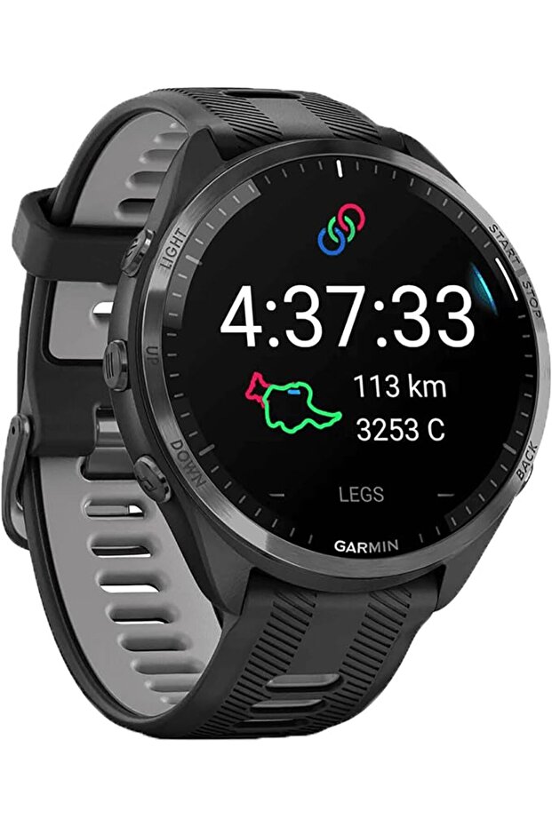ساعة ذكية للجري Forerunner 965، شاشة AMOLED ملونة، مؤشرات التدريب ومراقبة التعافي