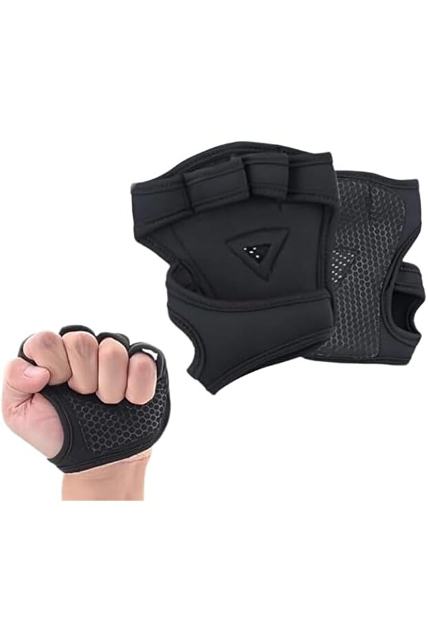 Weight Lifting Glove, Elastic Adjustable Compression Wrist Guards, Out Open - Hand Design, for Gym P