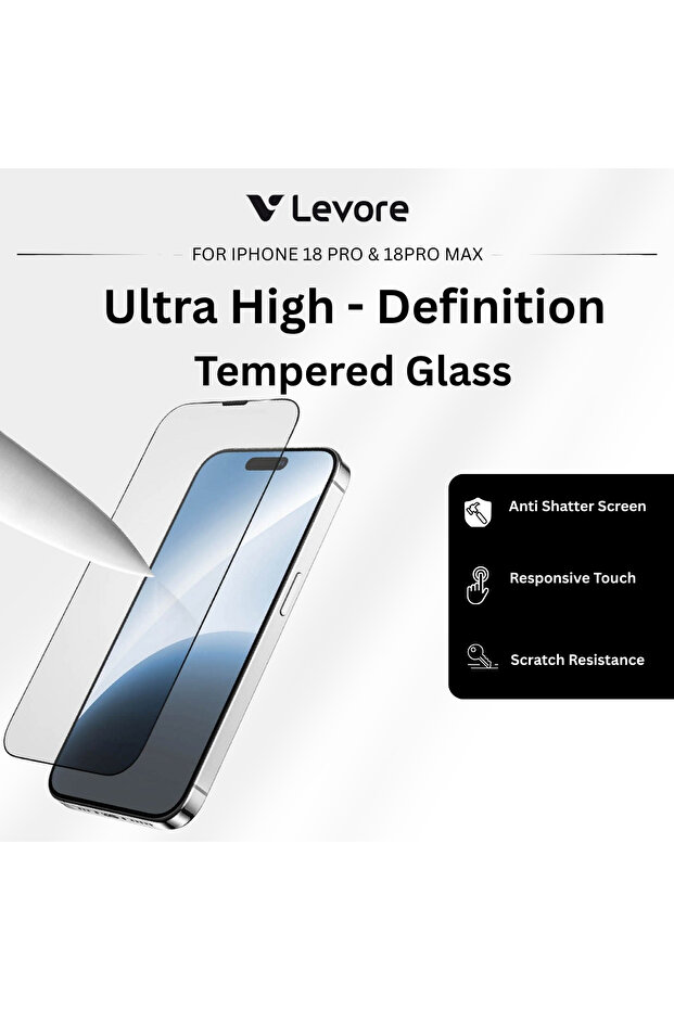 360 Privacy Full Coverage Tempered Glass Screen Protector w/ Applicator for iPhone 18 Pro