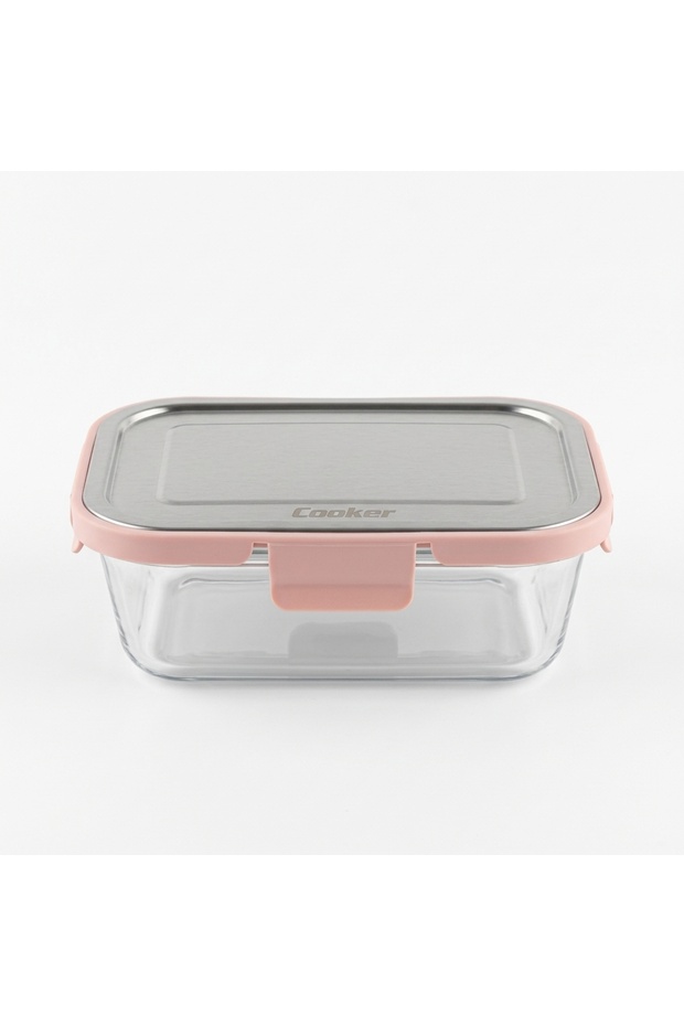 Ckr3488 Glass Storage Container 1000 ml Pink