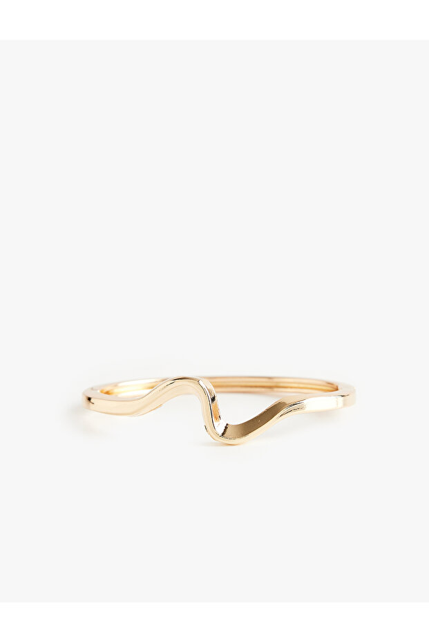 Wave Formed Handcuff Bracelet