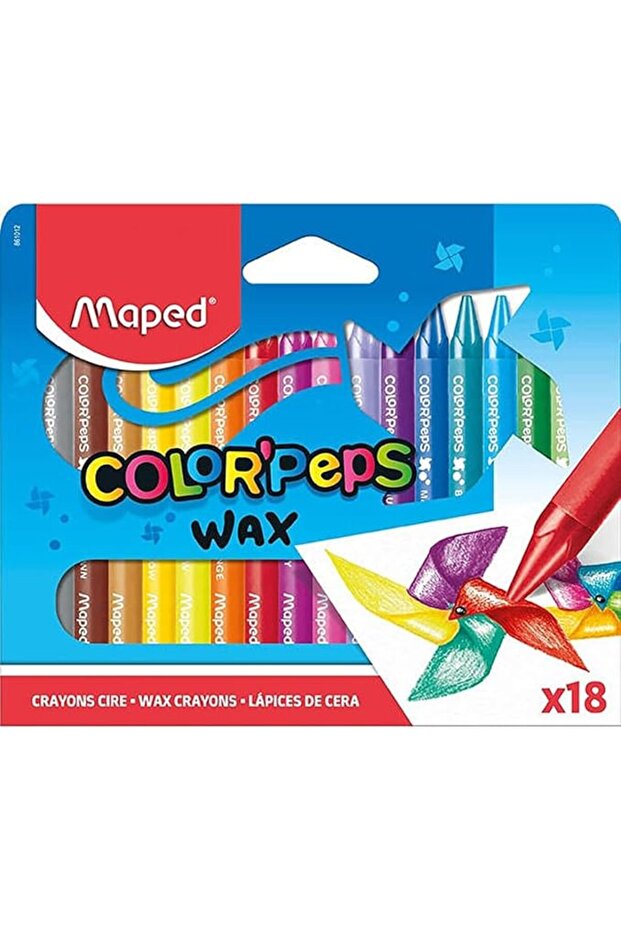 WAX CRAYONS COLOR PEPS X18