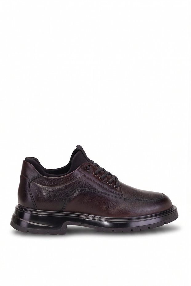 26Ksrrm341 Men's Genuine Leather Casual Shoes Brown