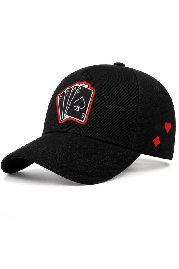 Four of a Kind Ace Printed Velcro Cotton Hat