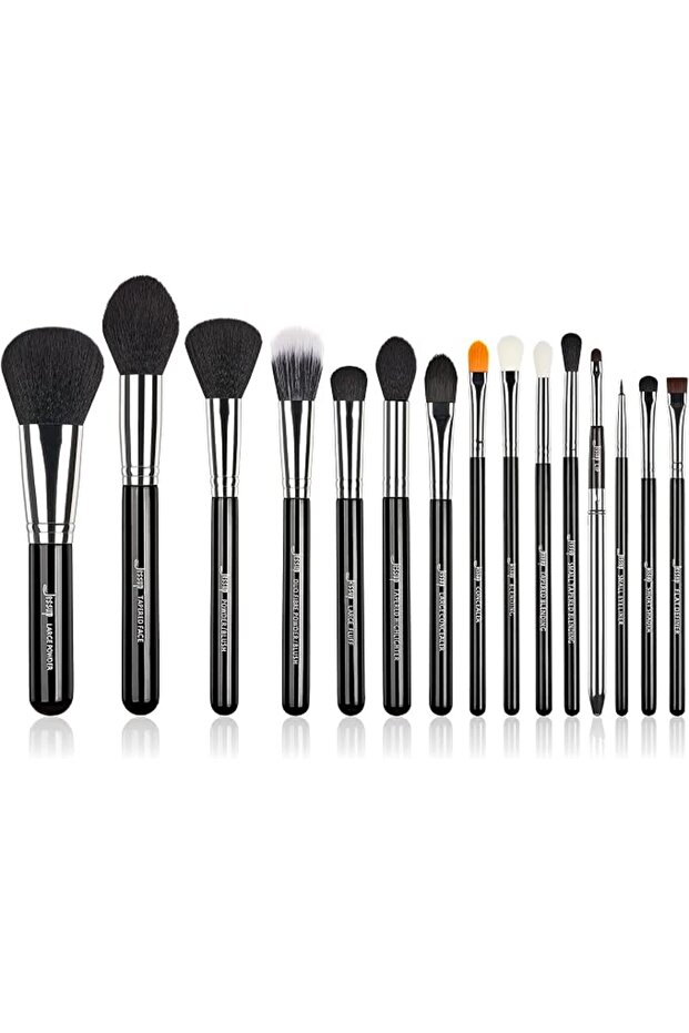 Makeup Brush Set for Contour Eyeshadow Eyeliner Lip, 15pcs T092