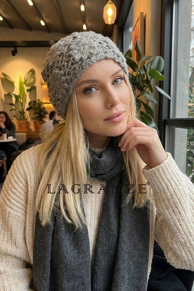Bouclé Hand Knitted Boucle Beanie