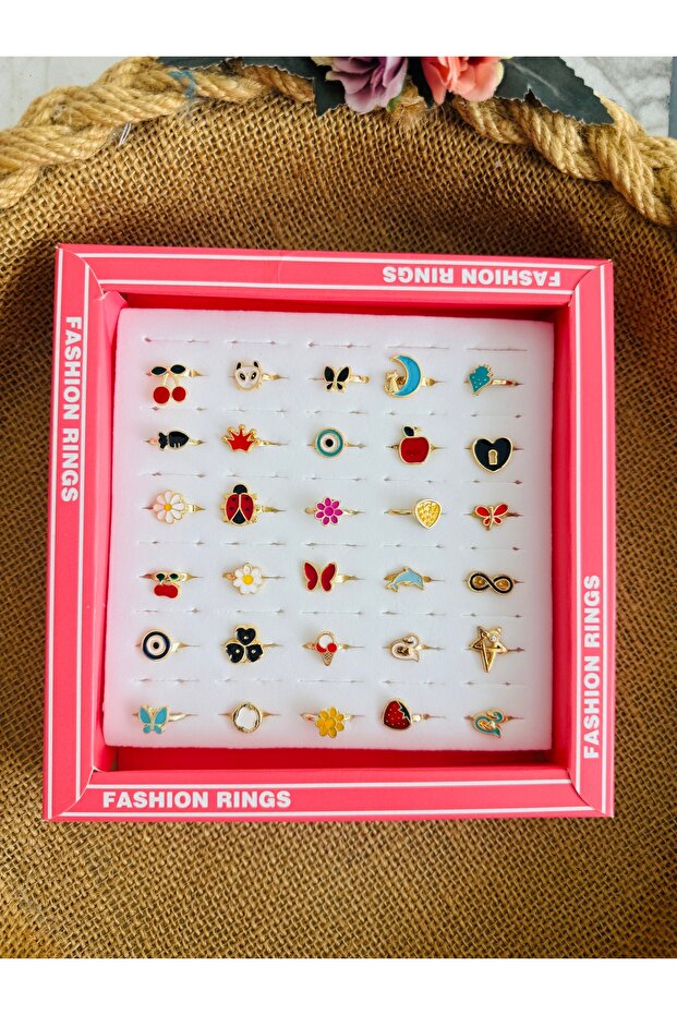 30 Children's Rings - Girls' Rings