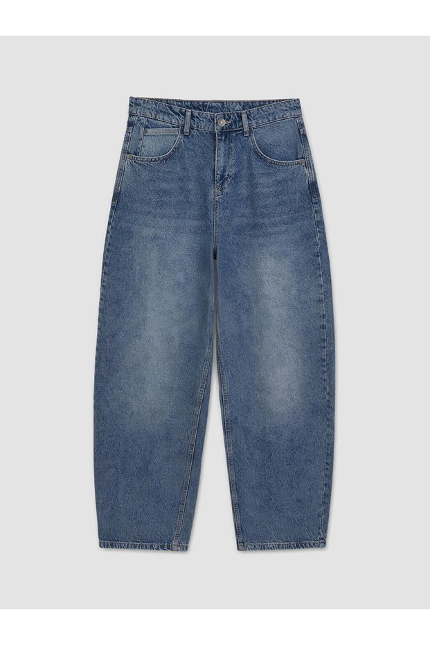 Özmarka New Season Indigo Baggy Fit Men's Jean Trousers